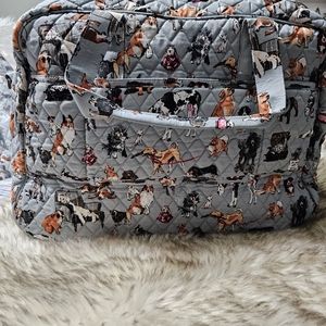 Vera Bradley  Dog Show pattern Medium Traveler Bag.